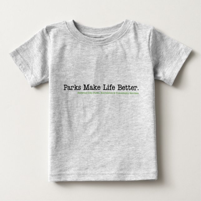 PARKS UND ERHOLUNG BABY T-SHIRT (Vorderseite)