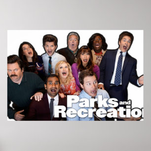 Parks und Rec Group Shot Poster