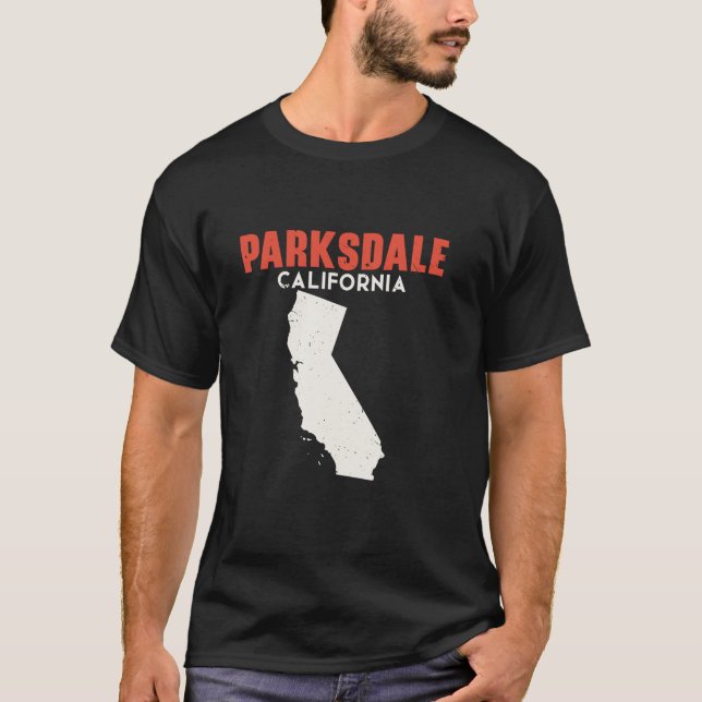 Parksdale California USA Staat America Travel Cali T-Shirt (Vorderseite)