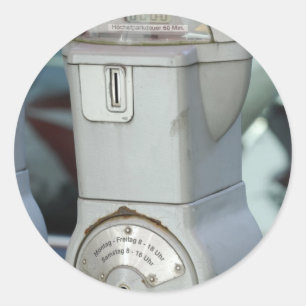 Parkuhr Runder Aufkleber