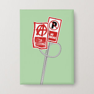 Parkverbot-Anarchie-Schild Button