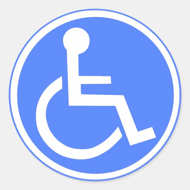 PARKZONE FÜR RÄDER RUNDER AUFKLEBER (Vorderseite)