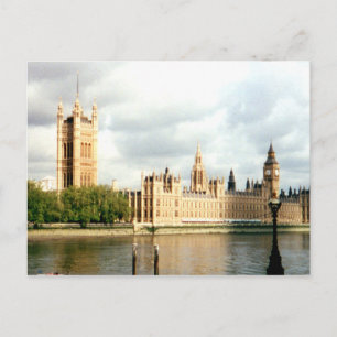 Parlament, Big Ben, Thames River Landscape Postkarte