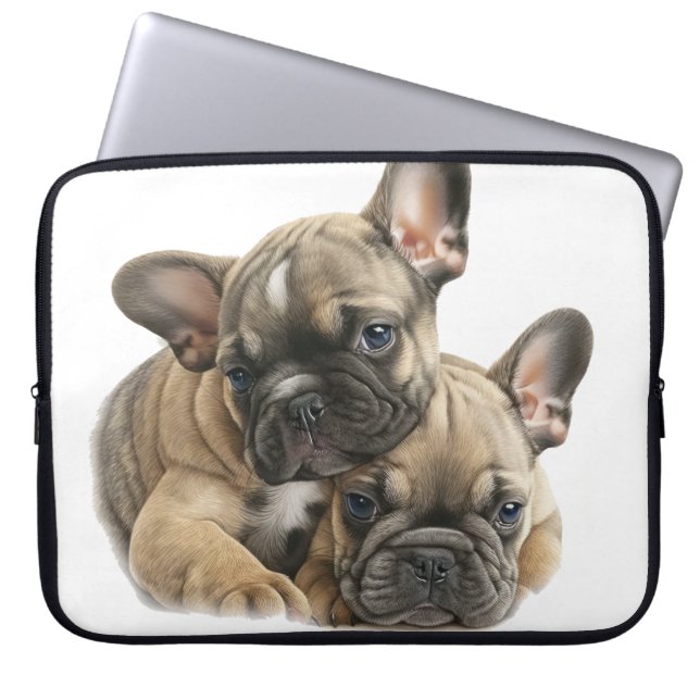 PARLAMENT DER FRANZÖSISCHEN BULLDOG PUPPY HUNGS LAPTOPSCHUTZHÜLLE (Vorderseite)