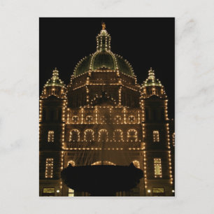 Parlament in der Nacht Postkarte