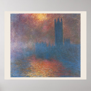 Parlament, London von Claude Monet Poster