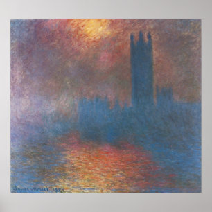 Parlament, London von Claude Monet Poster
