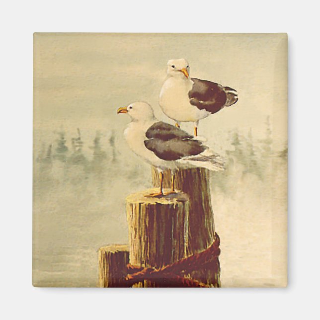 PARLAMENT SEAGULLS VON SHARON SHARPE MAGNET (Vorne)