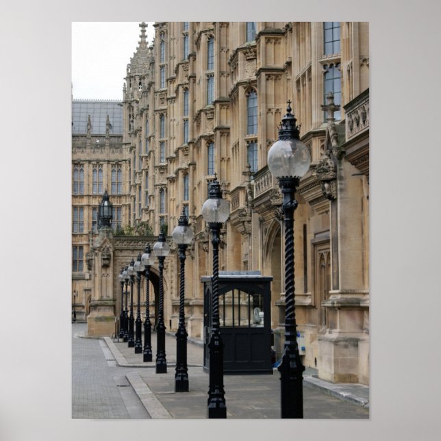 Parlament - Westminster - Lamppost Poster (Vorne)