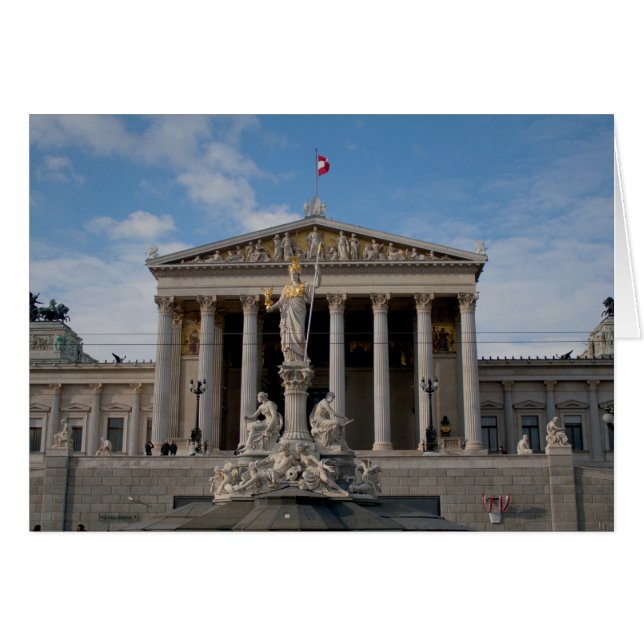 Parlament, Wien Österreich (Vorderseite (Horizontal))