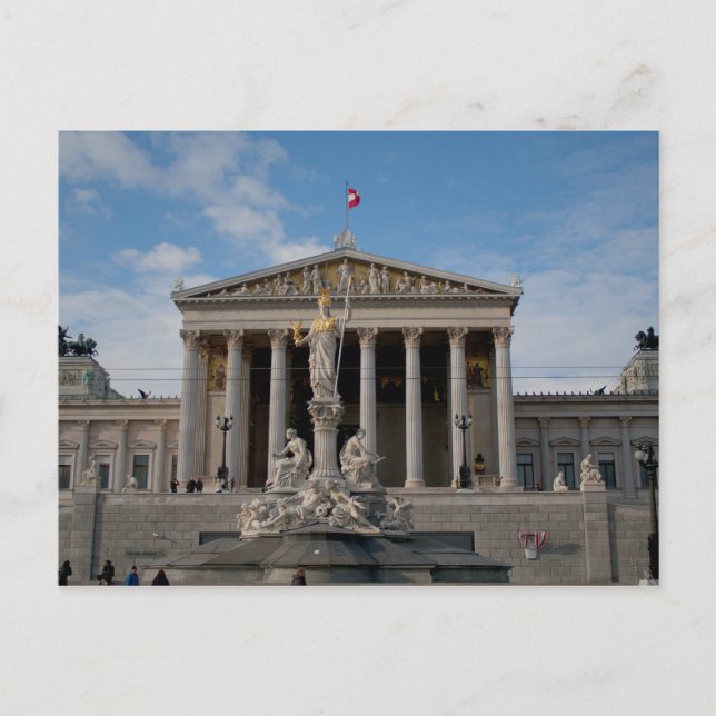 Parlament, Wien Österreich Postkarte (Vorderseite)