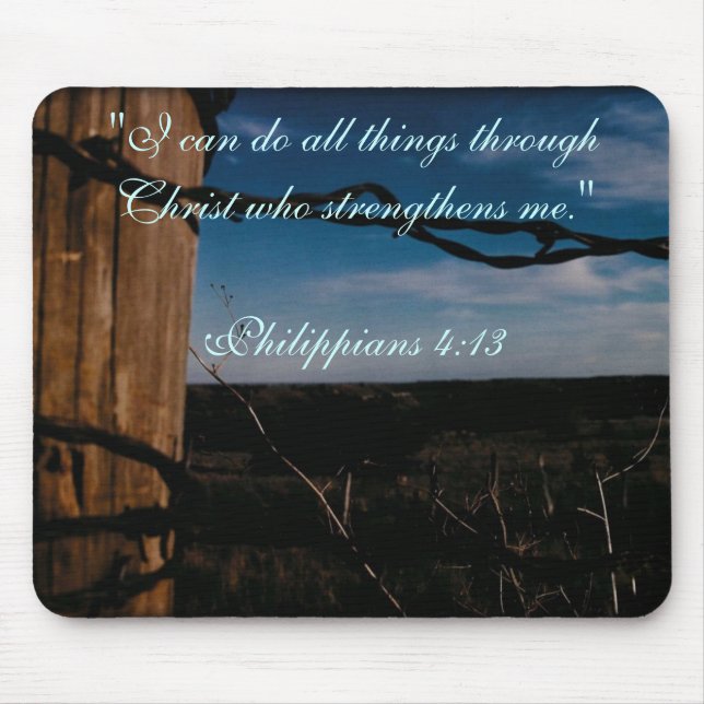 Parlamentarier - Philippians-4:13 Mousepad (Vorne)