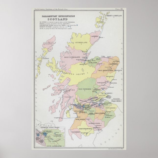 Parlamentarische Vertretung | Schottland Poster (Vorne)