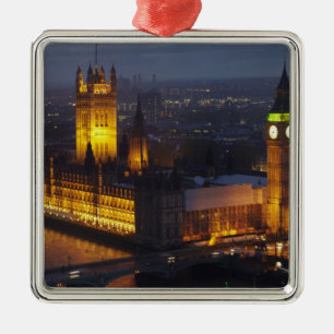 Parlamentsgebäude, Big Ben, Westminster Silbernes Ornament