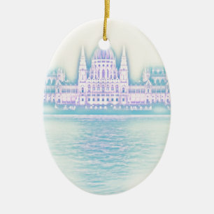 Parlamentsgebäude Budapest Ungarn Keramik Ornament