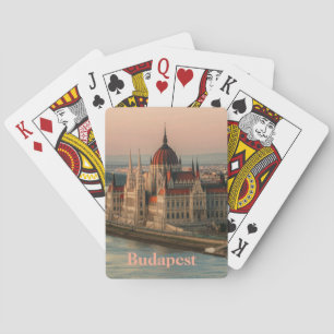 Parlamentsgebäude Budapest Ungarn Spielkarten