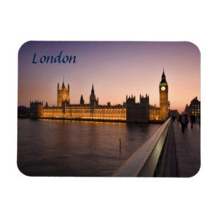 Parlamentsgebäude im Londoner Souvenir-Foto Magnet