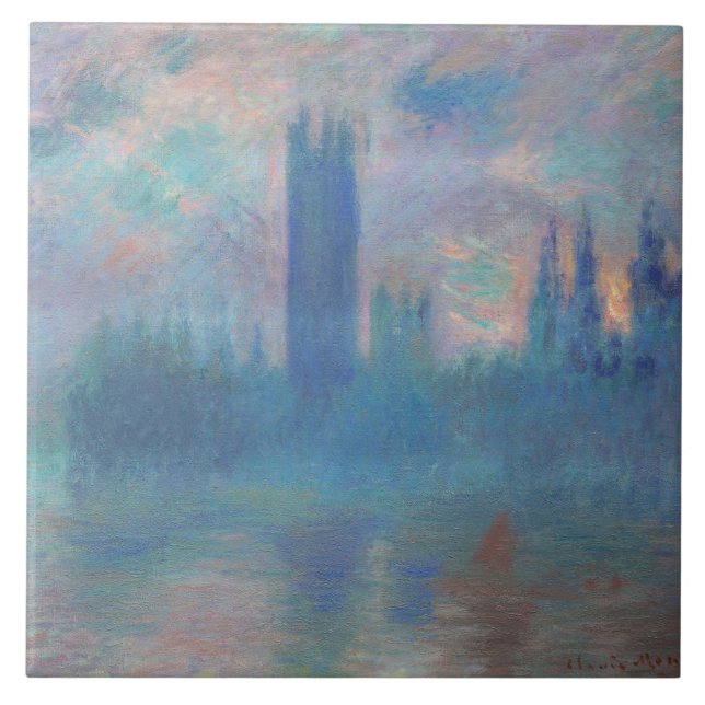 Parlamentsgebäude (London), Monet Fliese (Vorderseite)