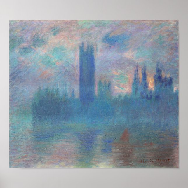 Parlamentsgebäude (London), Monet Poster (Vorne)