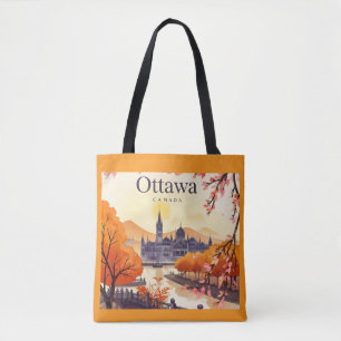 Parlamentsgebäude Ottawa Kanada, Stadtsilhouette