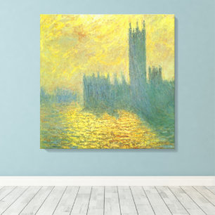 Parlamentshäuser, Stormy Sky von Claude Monet Leinwanddruck