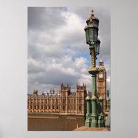 Parlamentshäuser und Big Ben in London-Poster
