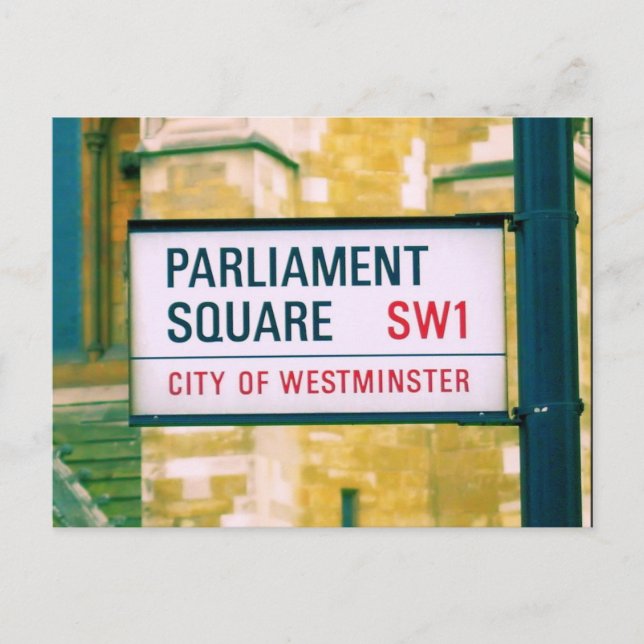 Parlamentsplatz - Westminster - London - Postkarte (Vorderseite)