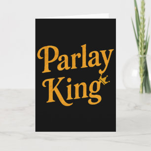 Parlay King liebt Sportwetten Glücksspiel Mann Fuß Karte