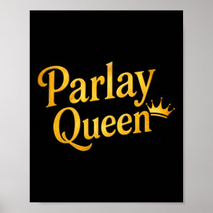 Parlay Königin Sportwetten Lustiger Zocker Glückss Poster