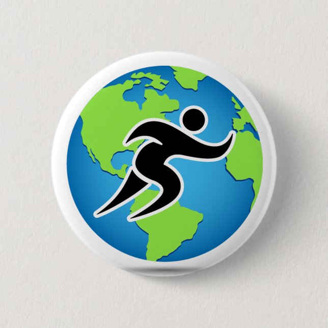 Parleremo Language Marathon Runner Button (Vorderseite)