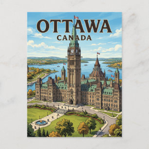 Parliament Hill Kanada Postkarte