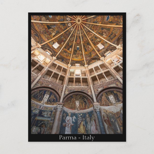 Parma Baptistery, Italien Postcard Postkarte (Vorderseite)