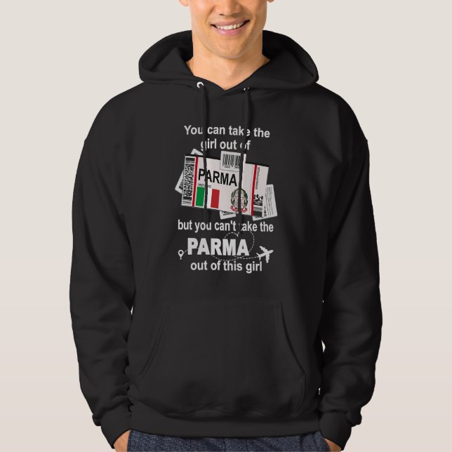 Parma Boarding Pass  Parma Mädchen  Parma Hoodie (Vorderseite)