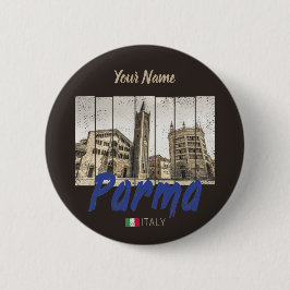 Parma Emilia-Romagna Italien Vintag Souvenir Button