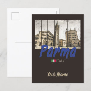 Parma Emilia-Romagna Italien Vintag Souvenir Feiertagspostkarte