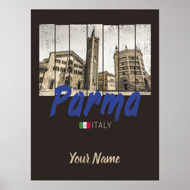 Parma Emilia-Romagna Italien Vintag Souvenir Poster (Vorne)