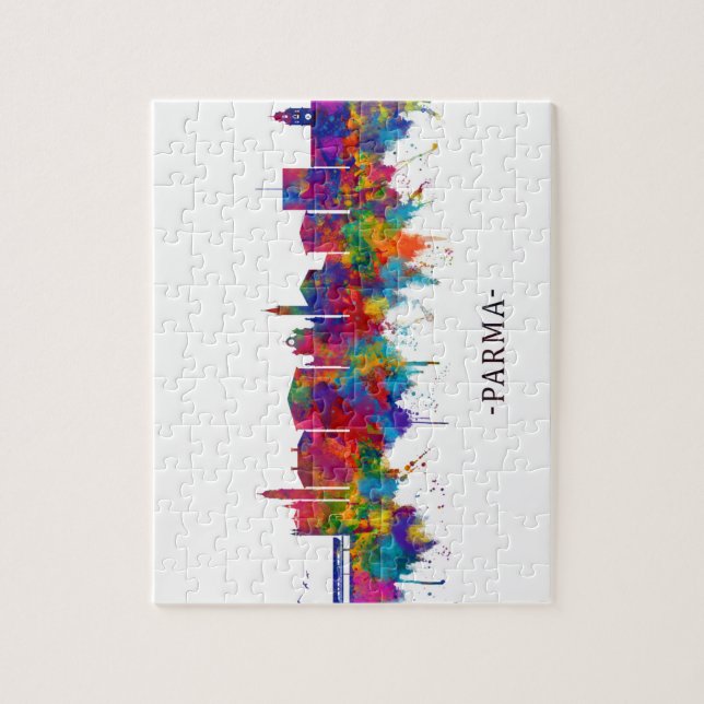 Parma Italien Skyline Puzzle (Vertikal)