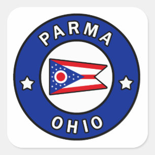 Parma Ohio Quadratischer Aufkleber