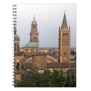 Parma Stadtzentrum; Battistero Kirche auf der Notizblock