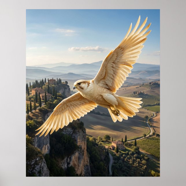 Parmesan-Falken-Klippen Poster (Vorne)