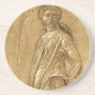 Parnass, tanzende Muse von Andrea Mantegna Sandstein Untersetzer