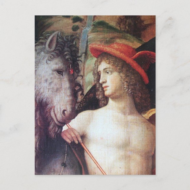 PARNASSUS / MERCURY MIT PEGASUS POSTKARTE (Vorderseite)