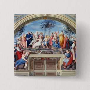 Parnassus und das Disputa, vom Stanze della S Button