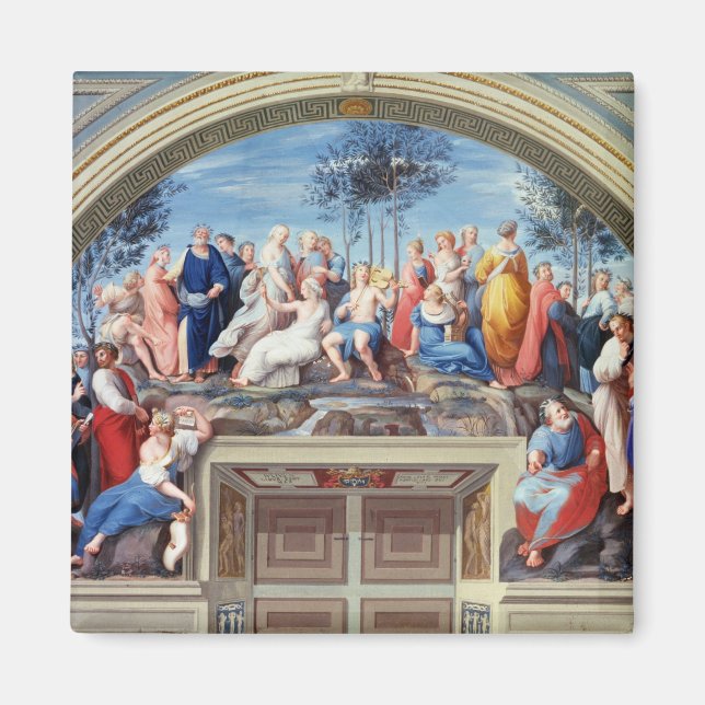 Parnassus und die Disputa aus der Stanza della S Magnet (Vorne)