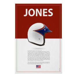 Parnelli Jones Helmet Poster