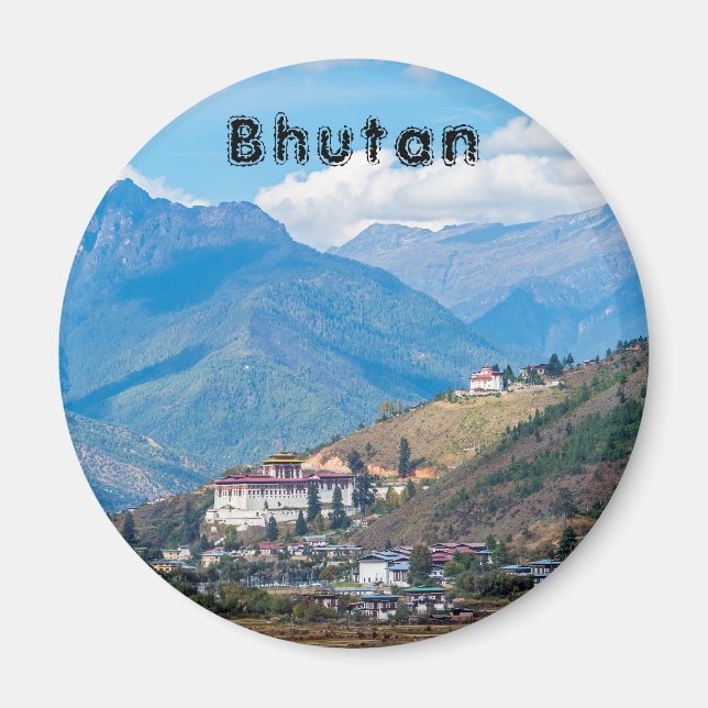 Paro Rinpung Dzong - Bhutan, Himalaya, Asien Magnet (Vorne)