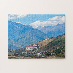 Paro Rinpung Dzong - Bhutan, Himalaya, Asien Puzzle