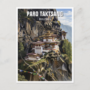 Paro Taktsang Bhutan Travel Postkarte