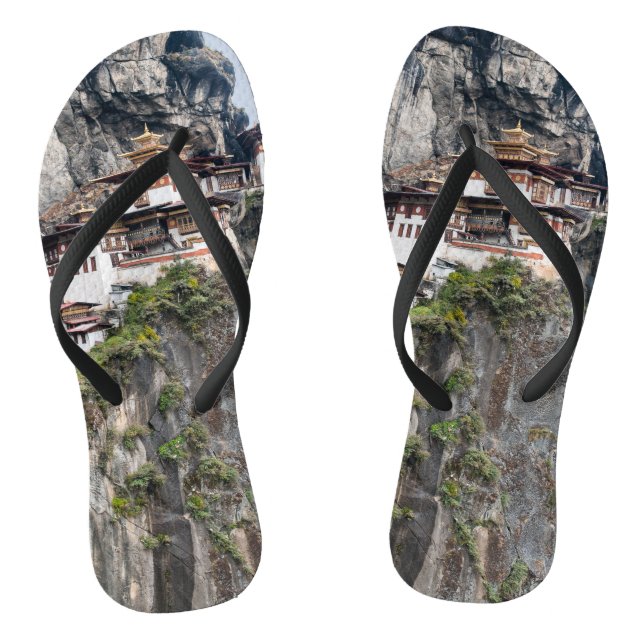 Paro Taktsang: Das Tiger-Nest-Kloster - Bhutan Flip Flops (Fußbett)