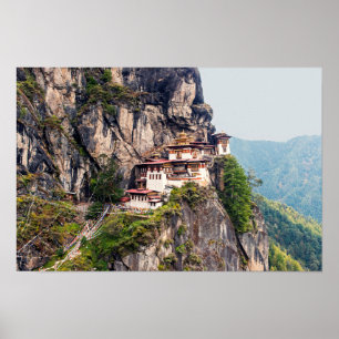 Paro Taktsang: Das Tiger-Nest-Kloster - Bhutan Poster